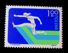 Poland Stamps Scott 2083 Women Hurdle Race 1 Zloty 1975 Used OG