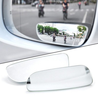 2Pcs Car Blind Spot Mirror Rearview Mirror 360 Rotation Wide Angle Convex Mirror