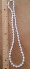2 Sizes off Vintage White Glass Beaded Necklace Seed Beads Between Larger Beeds — photo 9