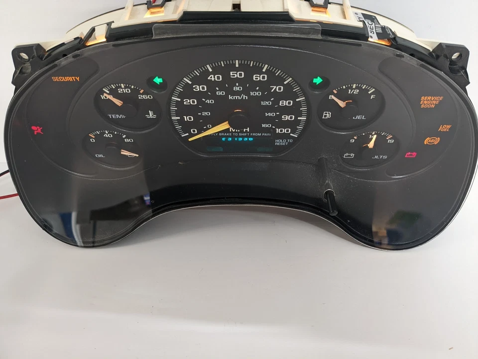 00-05 Chevy S-10 Blazer GMC Jimmy Speedometer Instrument Cluster Gauges 16267265 - Image 3 of 4