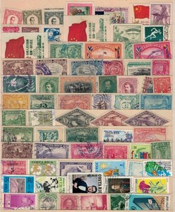 worldwide stamps   used/unused hinged 280 -1  (2 stock sheets)