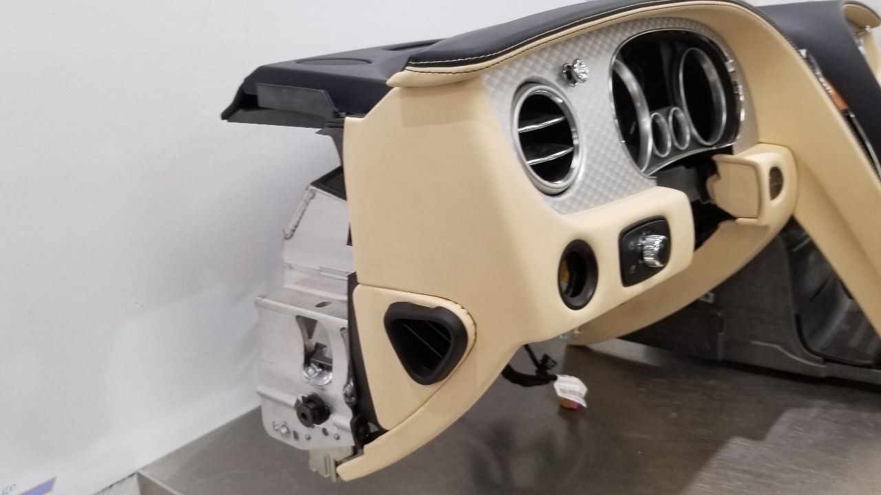 16 BENTLEY CONTINENTAL GTC DASH PANEL DASHBOARD ASSEMBLY TAN AND WOODGRAIN