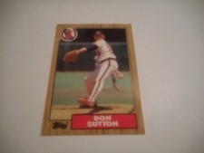 Don Sutton 1987 Topps Tiffany #673 California Angels LA Dodgers Astros HOF