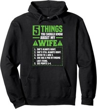 Husband 5 Things You Should Know About My Wife Unisex Hooded Sweatshirt