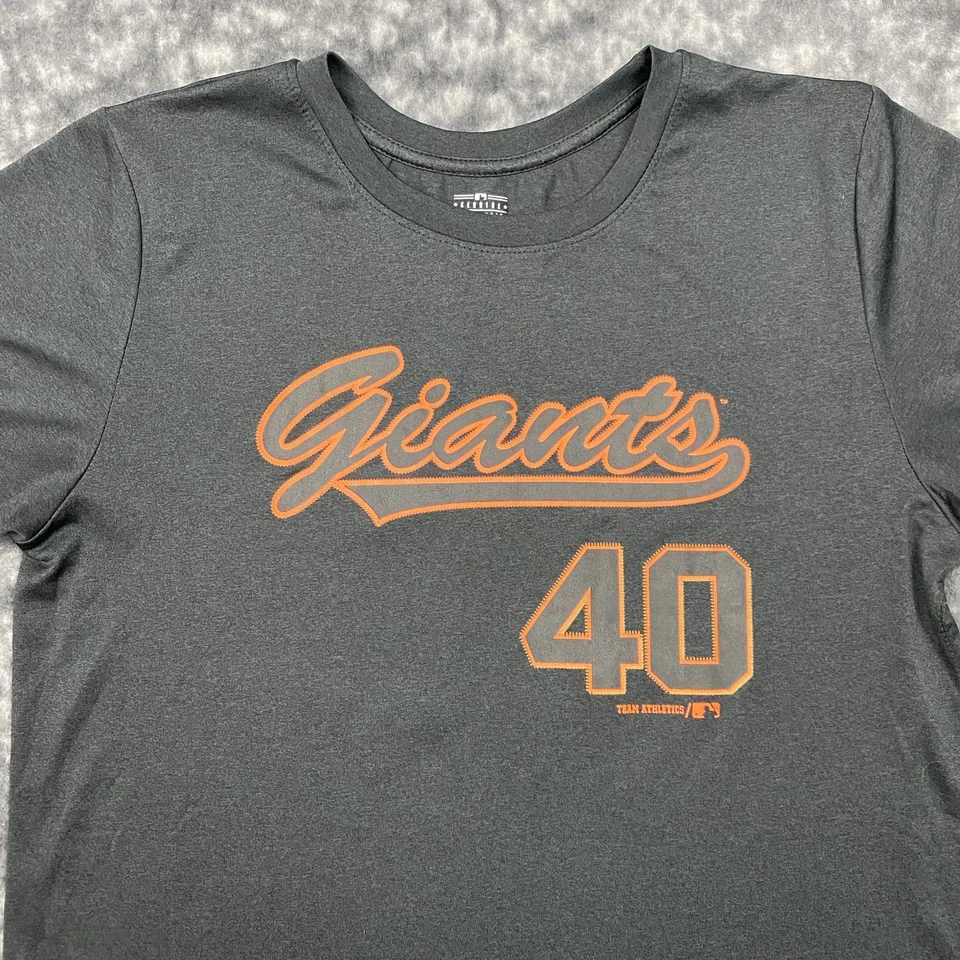 San Francisco Giants Bumgarner #40 TShirt Womens XL Black Genuine Merchandise - Image 4 of 4