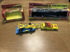 Speed Kings Matchbox K-46 Excellent Condition Wagon, Race Car and Trailer