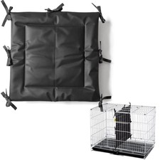 Dog Crate Divider Panel Black 23.62 x 21.65 Inch With Ties Fits 36" Crates