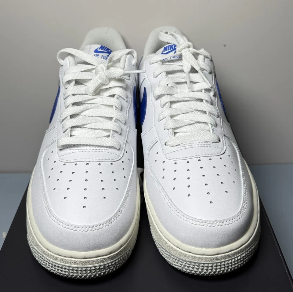 Nike Air Force 1 '07 Low USA Blanco Juego Royal DX2660-100 US HOMBRE TALLA 9 - Nuevo Foto 2 de 4