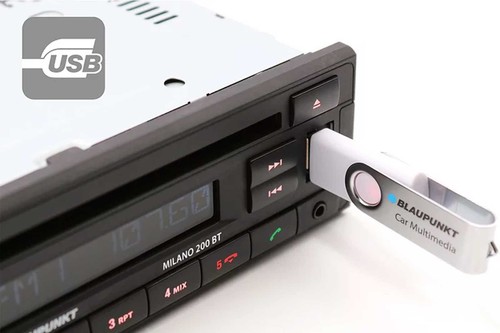 Blaupunkt MP3 USB CD Bluetooth AUX Autoradio für Mitsubishi Eclipse 4G 2005-2012 - Bild 6 von 9