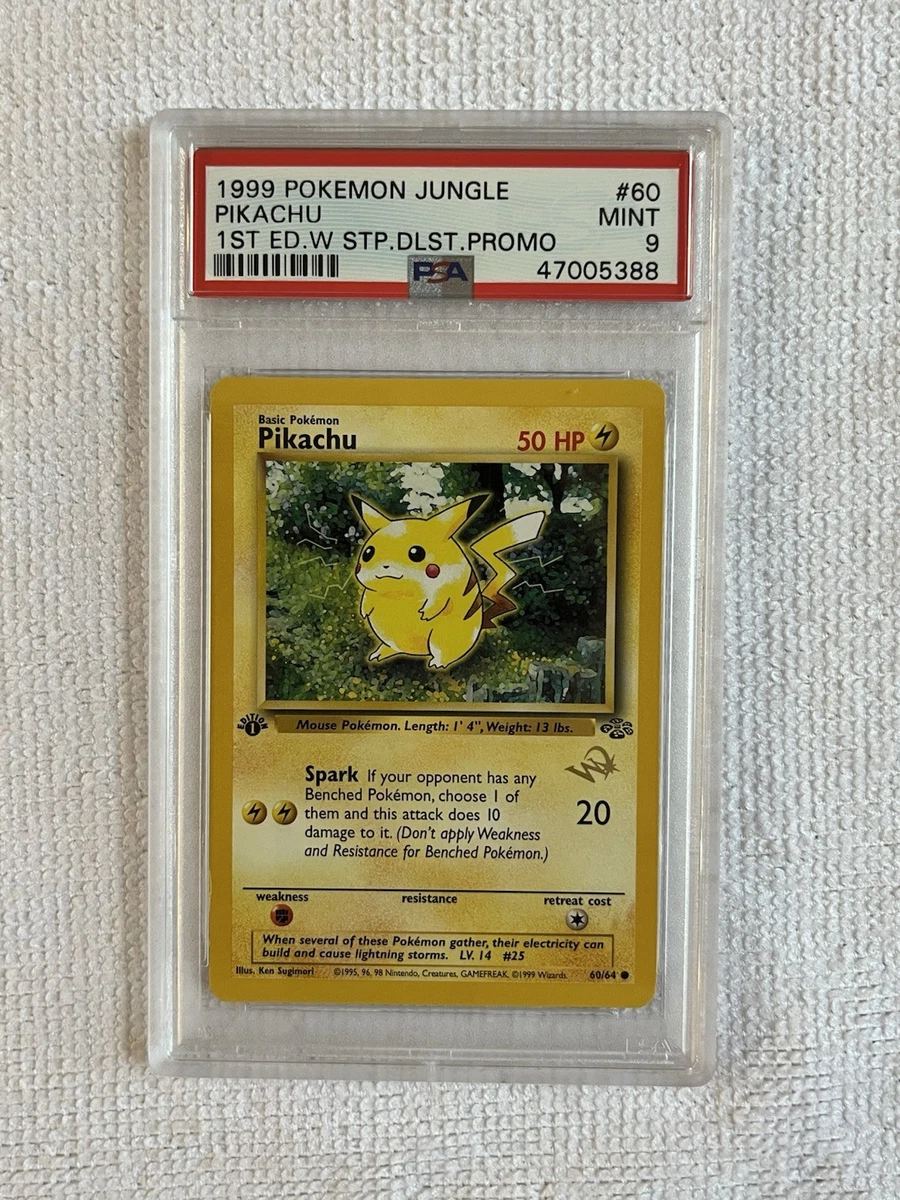 Pikachu Pokémon TCG Grade 9 Jungle Individual Collectible Card