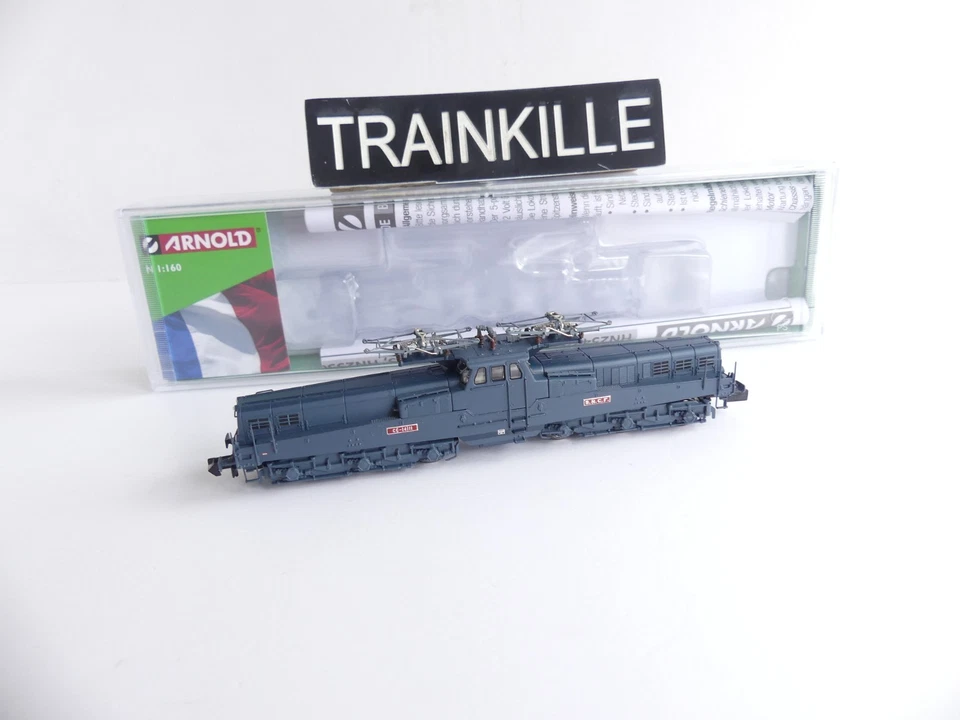 HN2549 / ARNOLD 1:160 / LOCOMOTIVE ELECTRIQUE CC 14111 BLEUE / 4 LAMPES Ep III