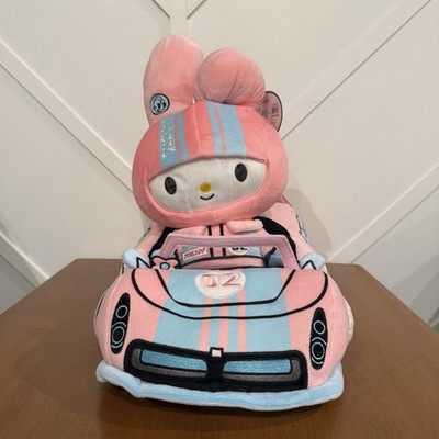 Kidrobot Sanrio Hello Kitty Tokyo Speed Racer My Melody Plush Toy Race Car Pink