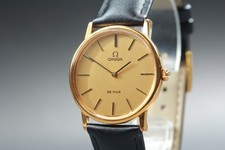 Vintage 1970 OMEGA De Ville quadrante oro carica manuale uomo cal.625...