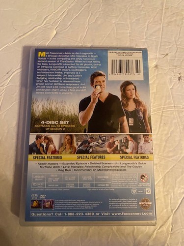 The Glades: Season 2 (DVD, 2012, 4-Disc Set) COMPLETE AND MINT - Picture 5 of 6