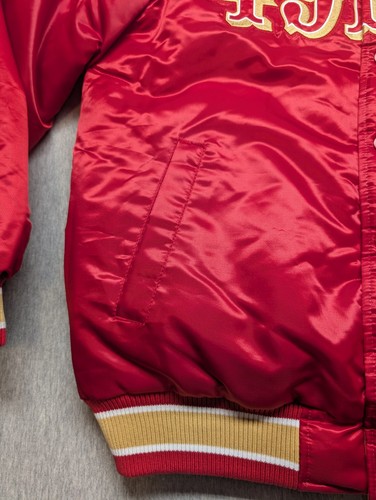 New Tags Mens San Francisco 49ers REVERSIBLE Starter Jacket Sizes Large - Picture 2 of 13