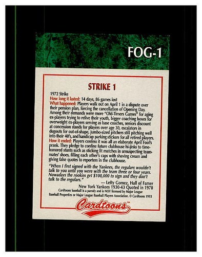 1993 CARDTOONS YOU PICK SEE SCANS - Picture 185 of 227