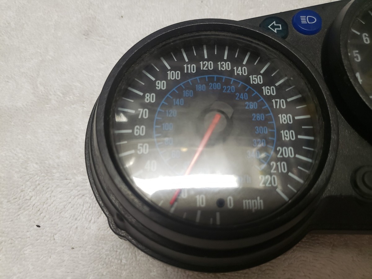 00-01 KAWASAKI NINJA ZX12R ZX1200 SPEEDO TACH GAUGE DISPLAY