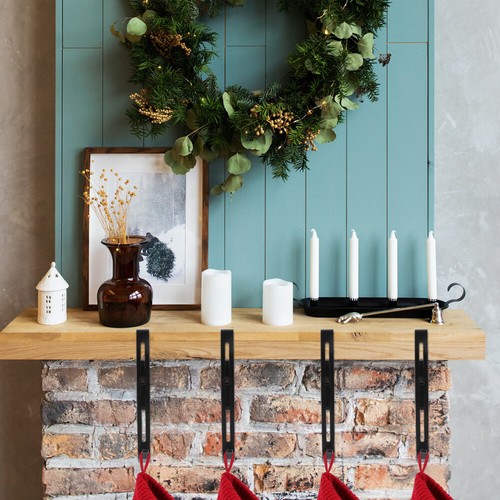 Mantel Stocking Holders Mantle Hooks for Garland Gift up Fireplace - 第 12/12 張圖片