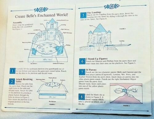 Piezas de repuesto auténticas para juego de mesa Beauty and the Beast & Little Mermaid MB - Imagen 9 de 10