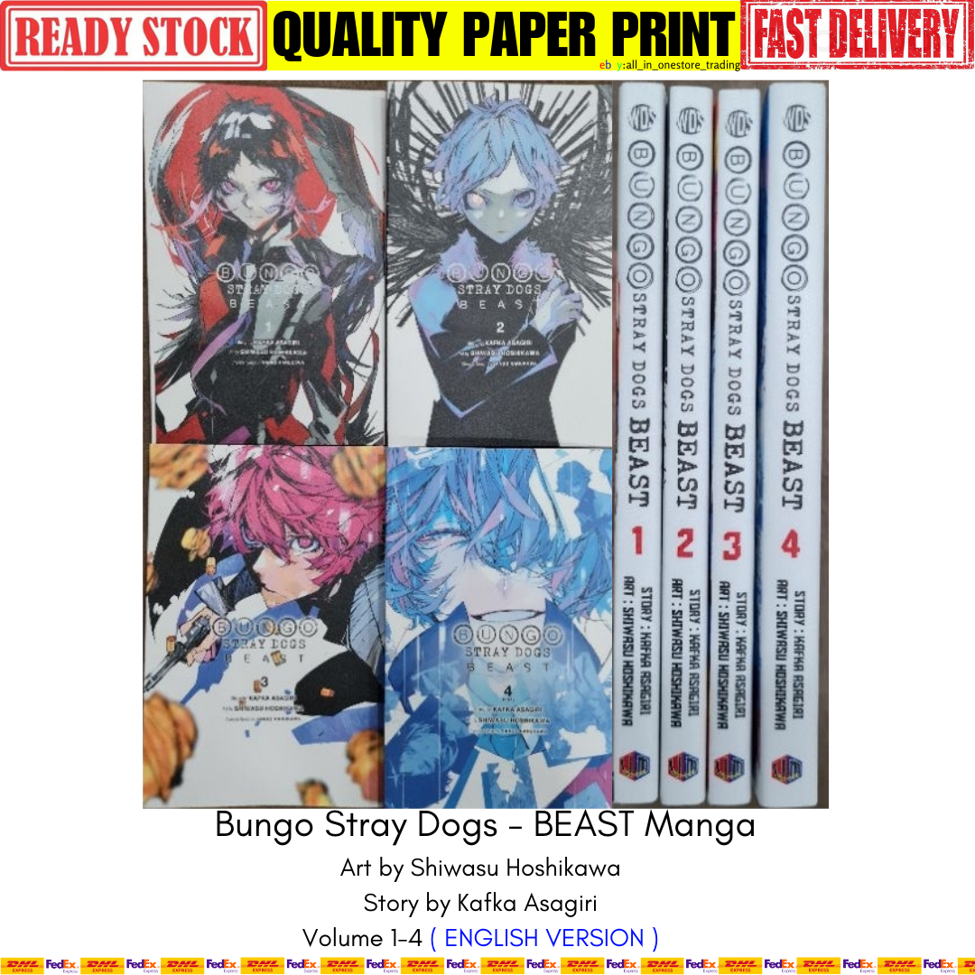 Bungo Stray Dogs BEAST Manga Volume 1-4 (END) Complete Set