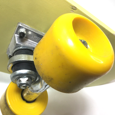Vintage Variflex Skoot Skate 1980s Retro Yellow Skate Board Toucan