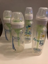Dr. Brown  s Bottles Lot of 4 8  9 Oz Anti Colic Bottles Caps, Nipples, Inserts