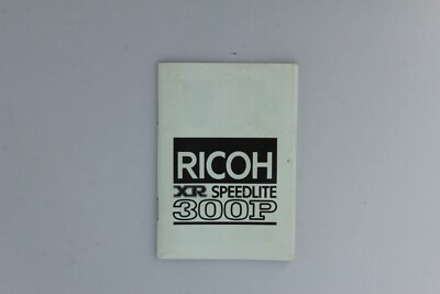 Ricoh XR Speedlite 300P Bedienungsanleitung manual DE EN ES (13041053)