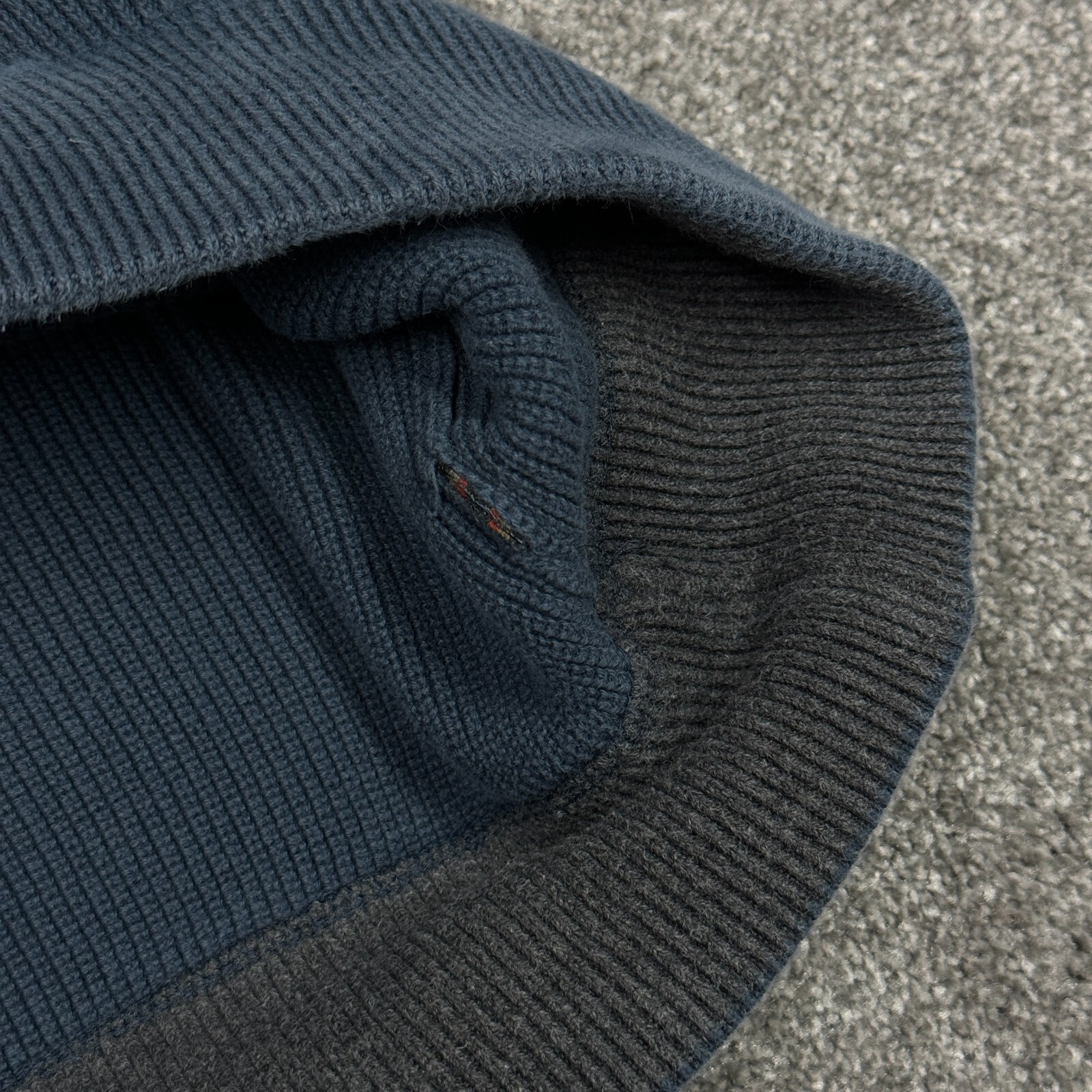 Eddie Bauer Sweater Men 2XLT Tall Blue Henley Pullover Sweatshirt Heavy Hike image 7