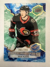 2021-22 UD Ice hockey Clear Green #168 Olle Alsing Ottawa Senators ￼ NrMt ￼