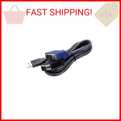 TRENDnet 2-in-1 USB VGA KVM Cable, 1.83m (6 Feet), VGA-SVGA HDB 15-Pin Male to M
