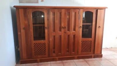 Quality Recycled Timber Tv Entertaining Unit And Bar Hutch