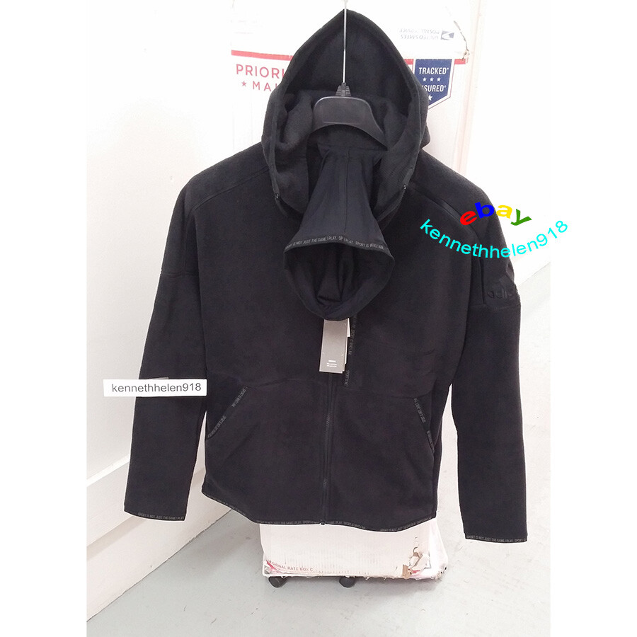 ADIDAS Z.N.E. FAST RELEASE FLEECE HOODIE JACKET DX7646 BLACK