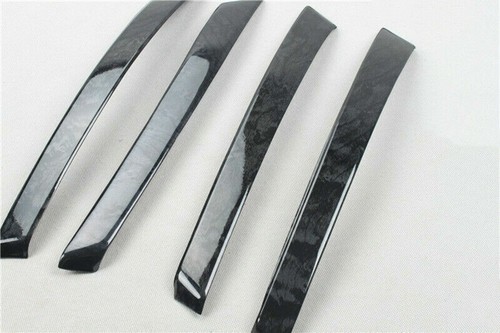 Cubierta de reposabrazos de puerta interior 4 piezas para Toyota Highlander 2008-2013 madera negra - Imagen 14 de 20