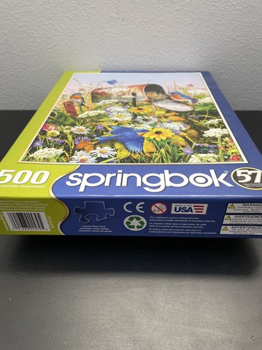 SPRINGBOK 2018 Puzzle Blue Birds 500 Pc USA COMPLETE Excellent! - Picture 3 of 7