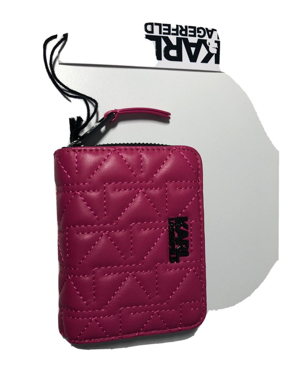 Karl Lagerfeld Original Mini Geldbeutel Pink Neu mit Etikett