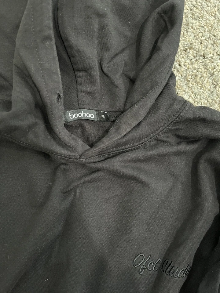 Boohoo Womens Sweat Set Black Size Medium - Image 2 of 3