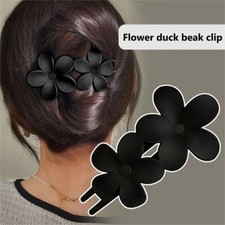 3/2X Women Flower Large Duckbill Clip Hair Claw Clamp Ponytail Hairpin Barrette△