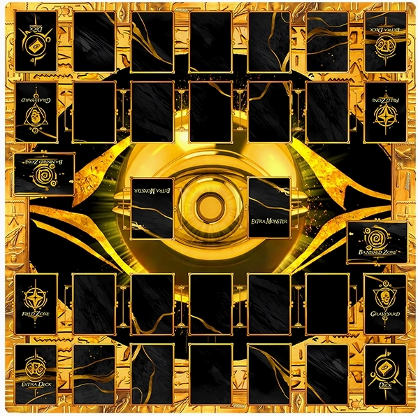 YuGiOh Duel Playmat 2-Player Millennium-Eye Masters Rule 4