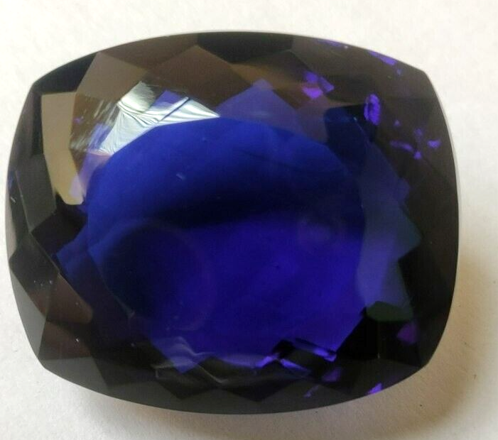 Large Deep Blue Tanzanite Cushion Cut Loose Gemstone Gift for  Women