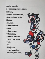 Jean Dubuffet Original ScreenPrint / Silkscreen Plate 13 1960's  w/documentation