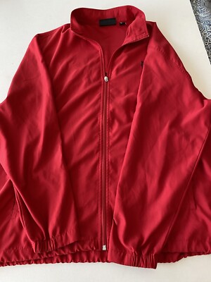Men's Ashworth Red Jacket Full Zip Size XL Vintage Jacket 019 | eBay