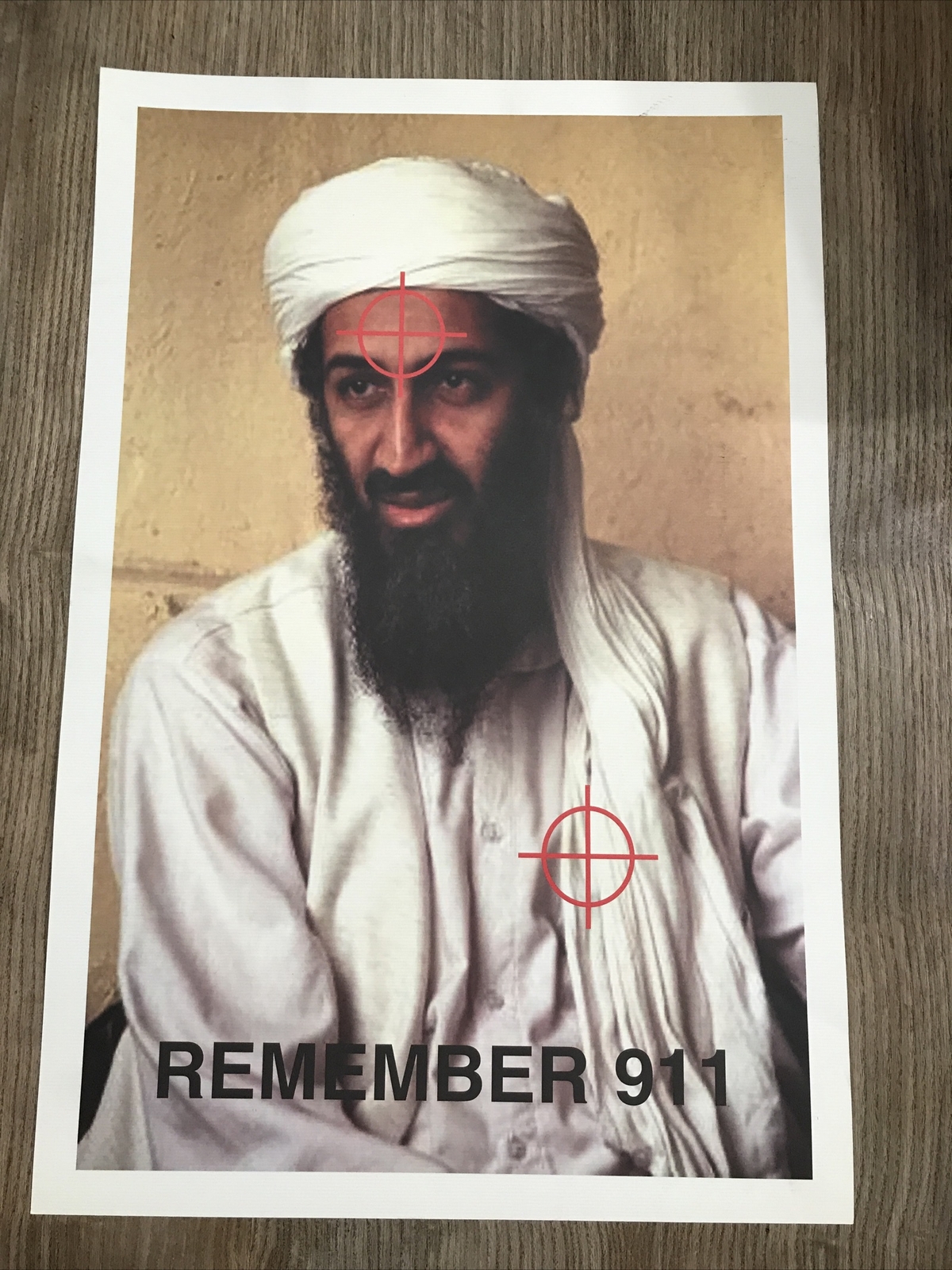 Poster De Tir Oussama Ben Laden – Format 11x16 Pouces, Vintage, 45 Feuilles