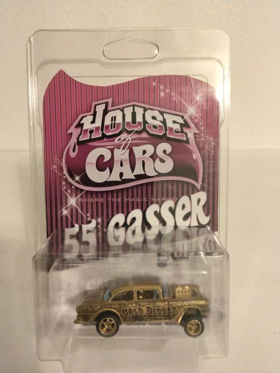 Hot Wheels House Of Cars CUSTOM Gold Digger 55 Gasser On Sample Card