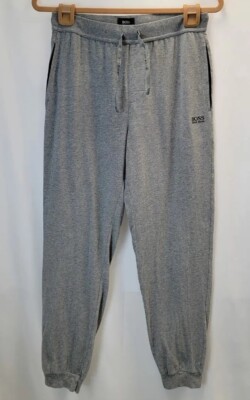 BOSS Hugo Boss Sweatpants Mens Size Small Gray Pockets Elestic