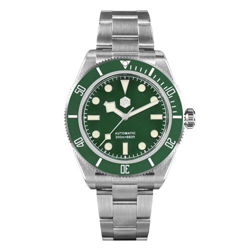 SAN MARTIN SN0008-G-B BB58 Automatic Stainless Steel 40mm 20ATM Men Diver Watch - Picture 5 of 31