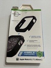 ITSKINS Hybrid R Silicone Watch Band for Apple Watch 8 / 7 45mm - Black