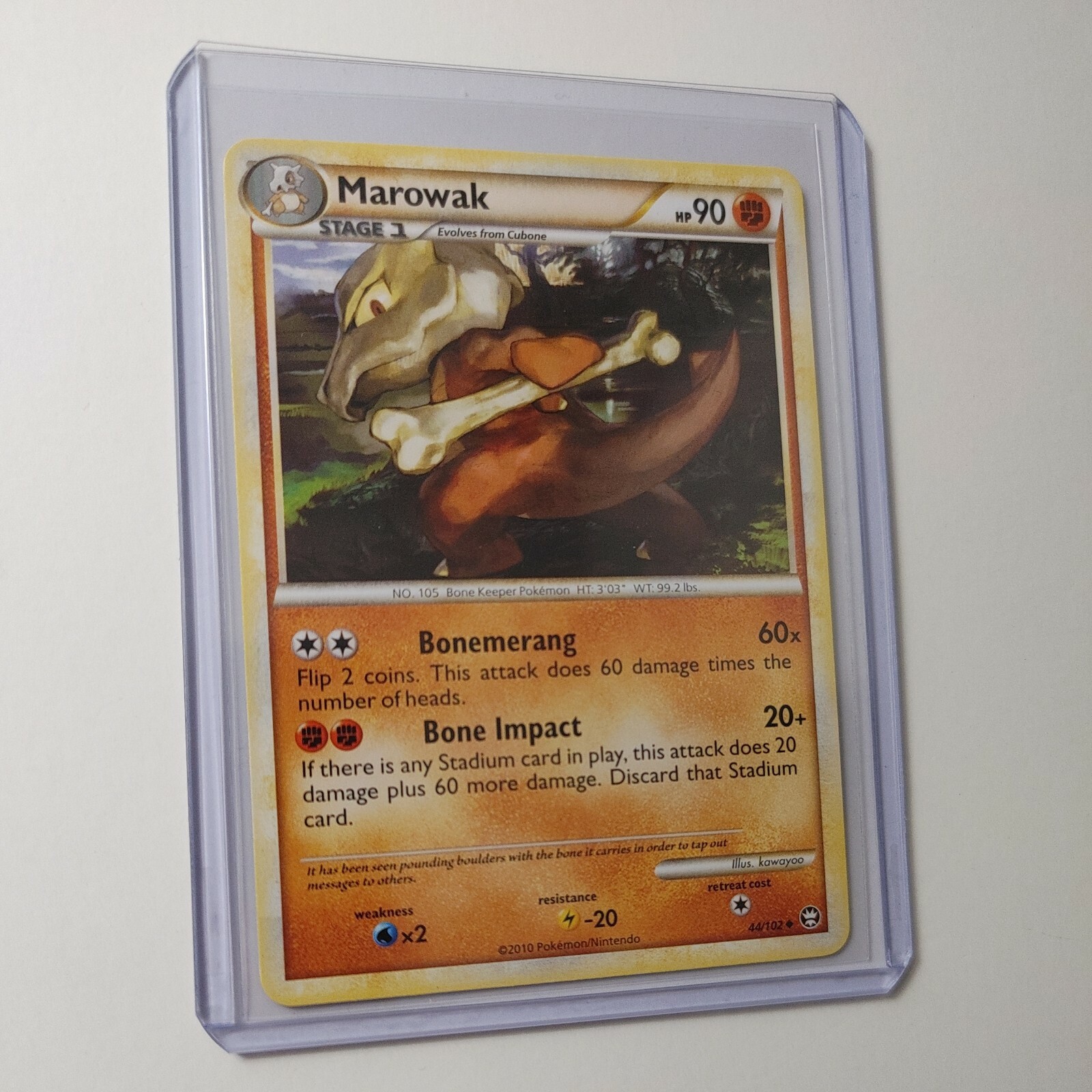 Marowak 44/102 2010 Triumphant Uncommon Pokemon Card Near Mint