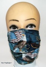 American Flag Eagle Face Mask 100 Cotton Washable and Reusable.