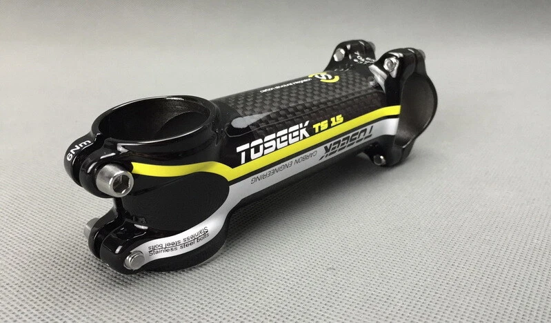 Carbon 3K alu 7° MTB Road Bike handlebar stems bar Stem 31.8*60/70/80mm Yellow - Image 4 of 4