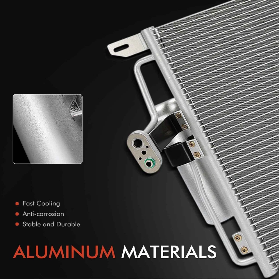 Condensador de aire acondicionado delantero con receptor secador y soporte para Cadillac Catera 1997-2001 Foto 2 de 4